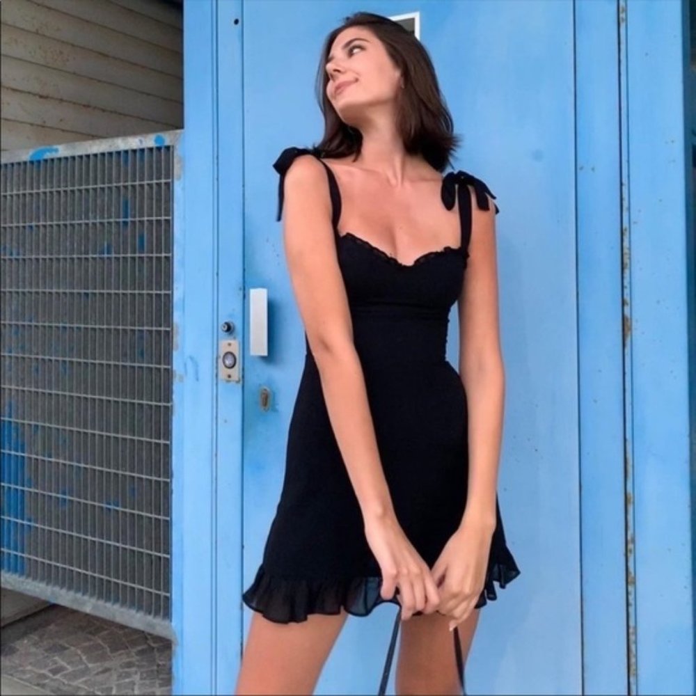 Reformation Christine Dress + Black